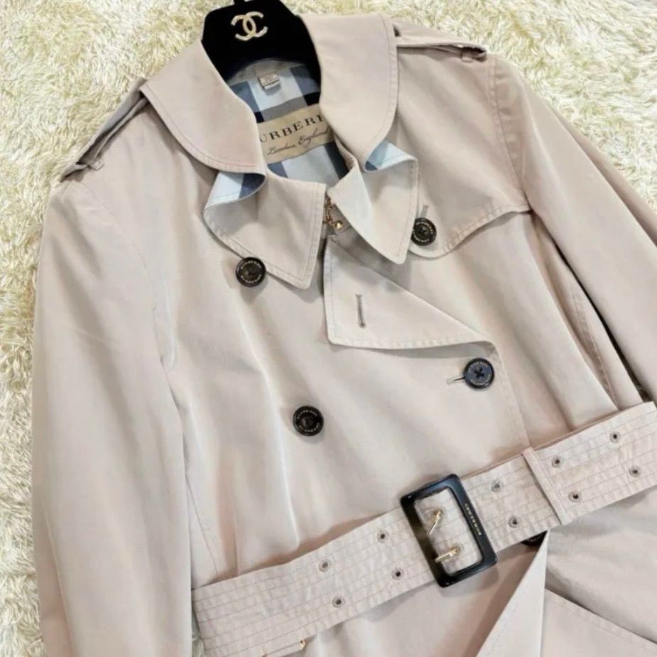 バーバリーロンドンイングランド トレンチコート メガチェック ノバチェック