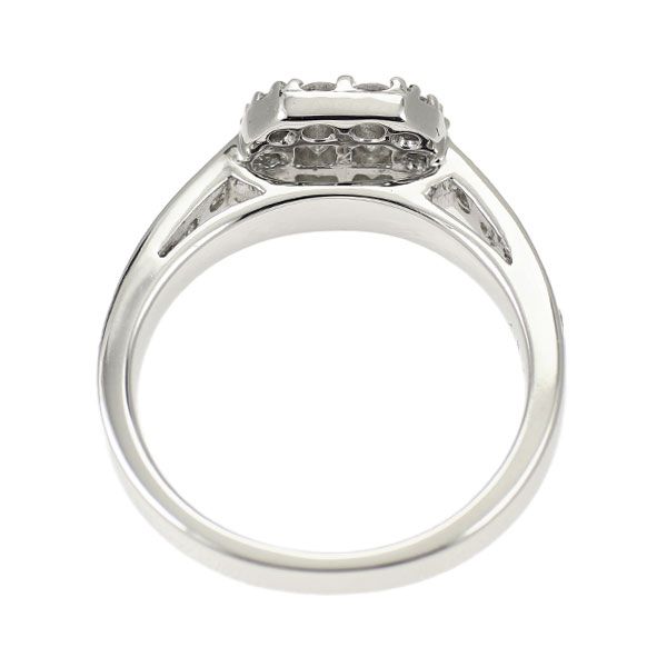 k18wg ダイヤモンドリング K18WG ダイヤモンド リング 0.90ct - メルカリ