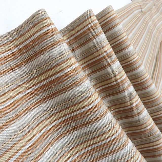 六花-RIKKA- 美品 正絹 縦縞 トールサイズ 小紋 手縫い 着物 A3628