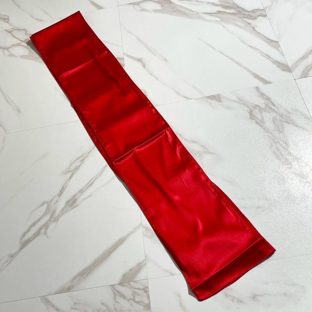 タグ付き MAISON MARGIELA メゾンマルジェラ 2021SS 2021年春夏コレクション シルク 絹 レッド 赤 ロングストール マフラー レディース メンズ 近年モデル