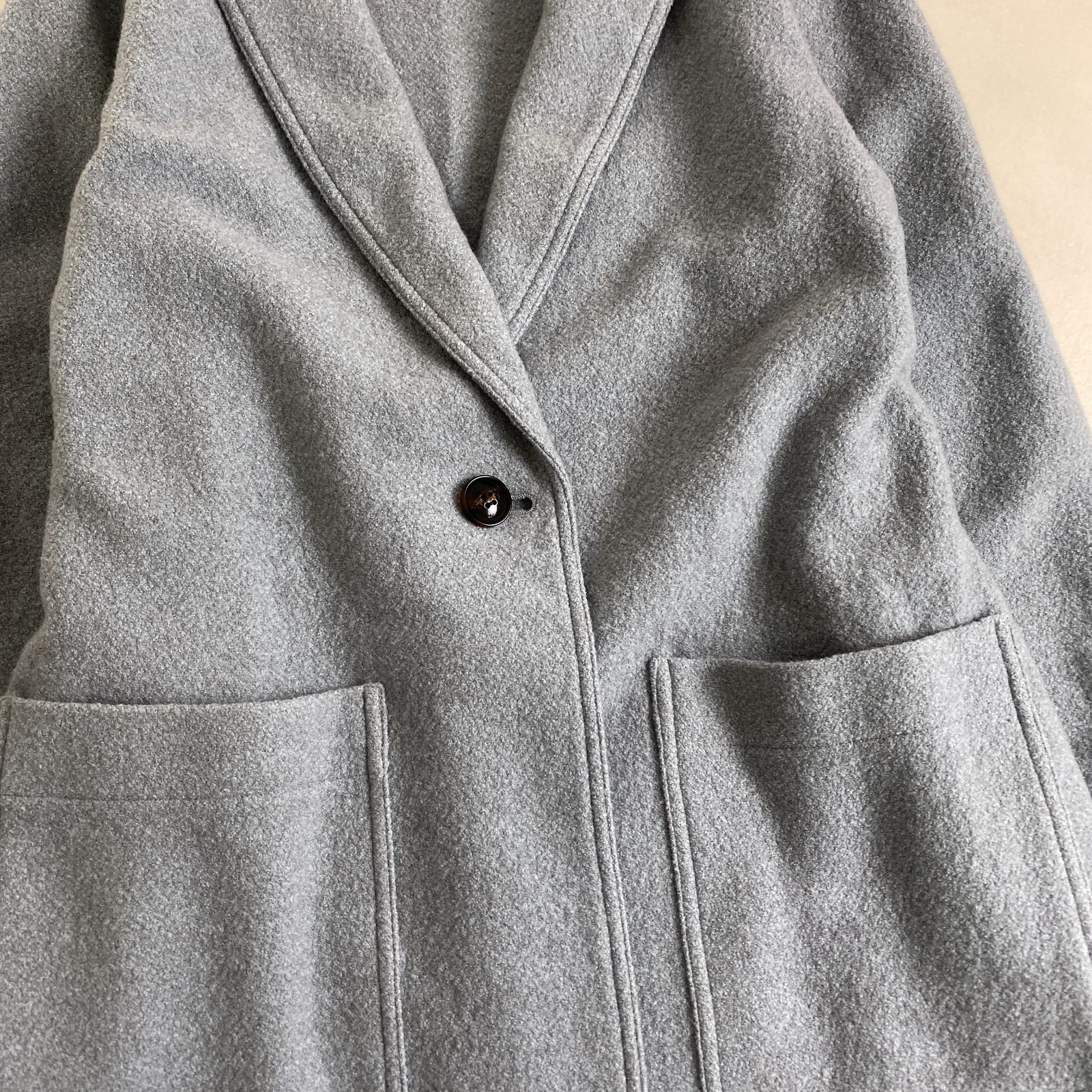 美品 Mackintosh ロングコート 大きいサイズ MACKINTOSH LONDON ブルー