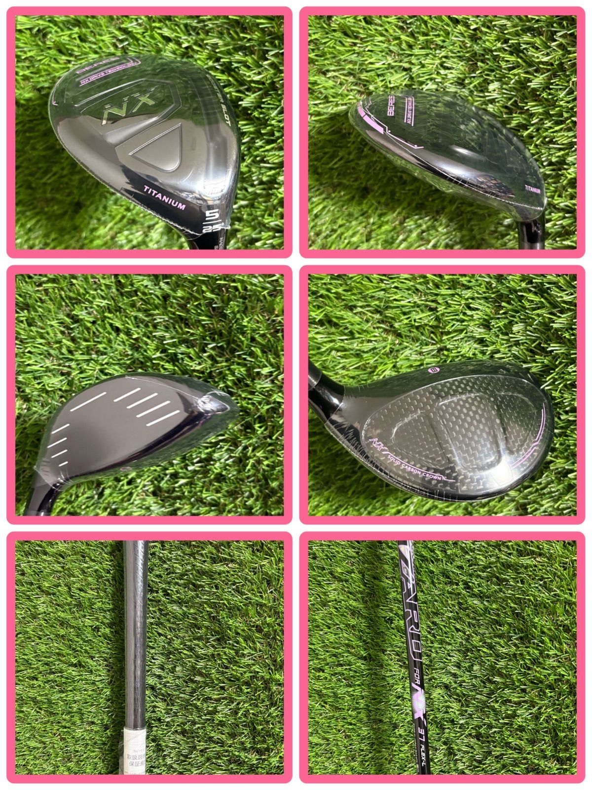 レディース新品！高級ホンマBERES NX フルセット9本新品バッグ付きL