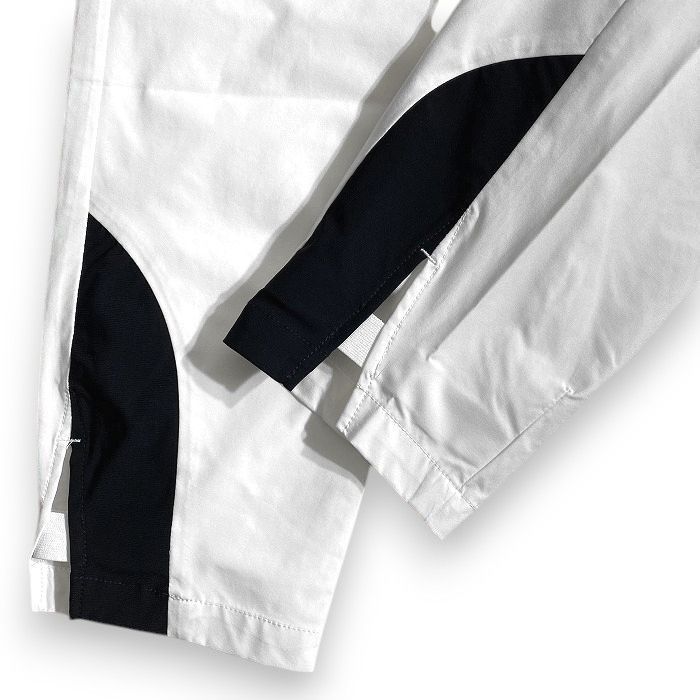 PGG ゴルフ ロングパンツ ウエストゴム 総柄 デザイン切替 ストレッチ