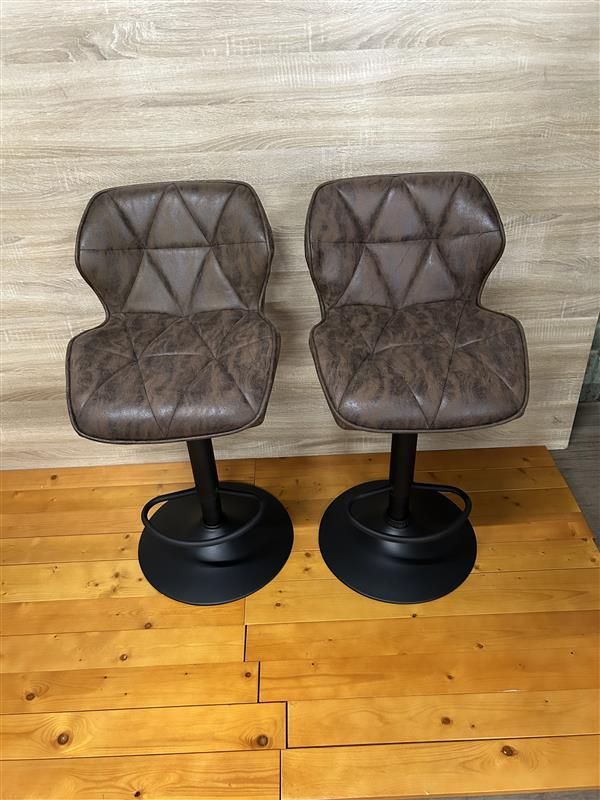 アウトレット EX-8067 ２脚入りソシア カウンターチェア バーチェア ヴィンテージブラウン