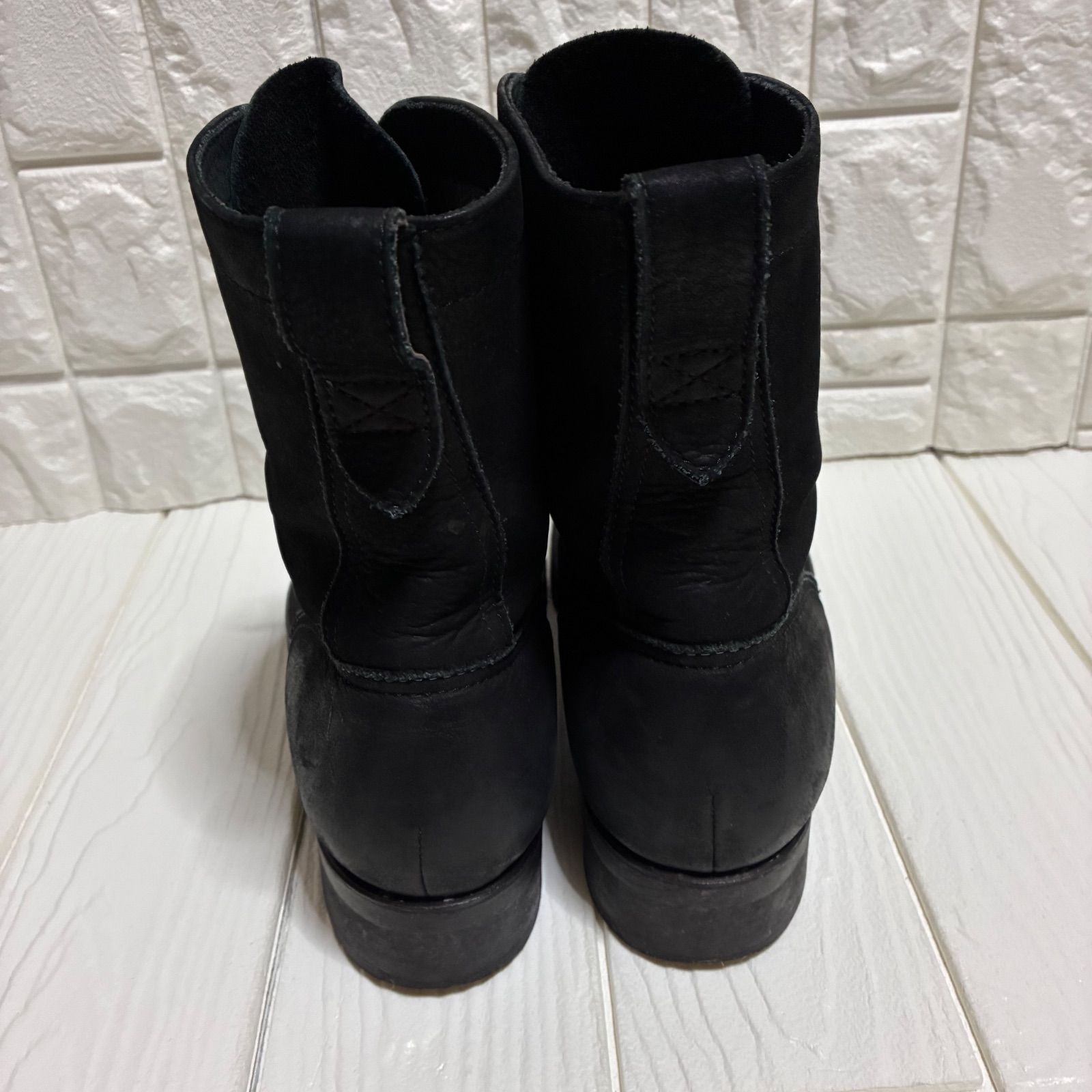 MR.OLIVE セブンホール レザー ブーツ ブラック 黒 WWW_USTAUSTRALIA_COM_AU