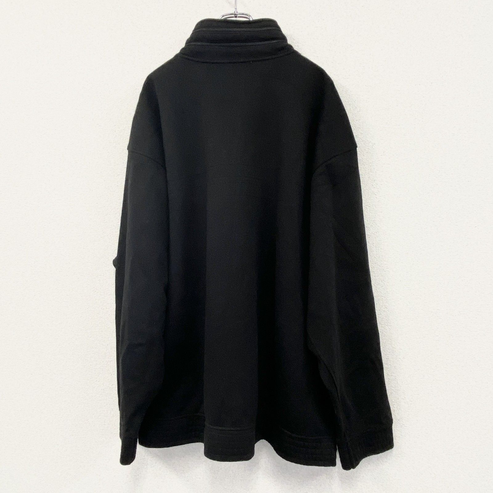 古着 Sean jhon ショーン ジョーン フルジップスウェットジャケット 黒 ブラック 3XBサイズ