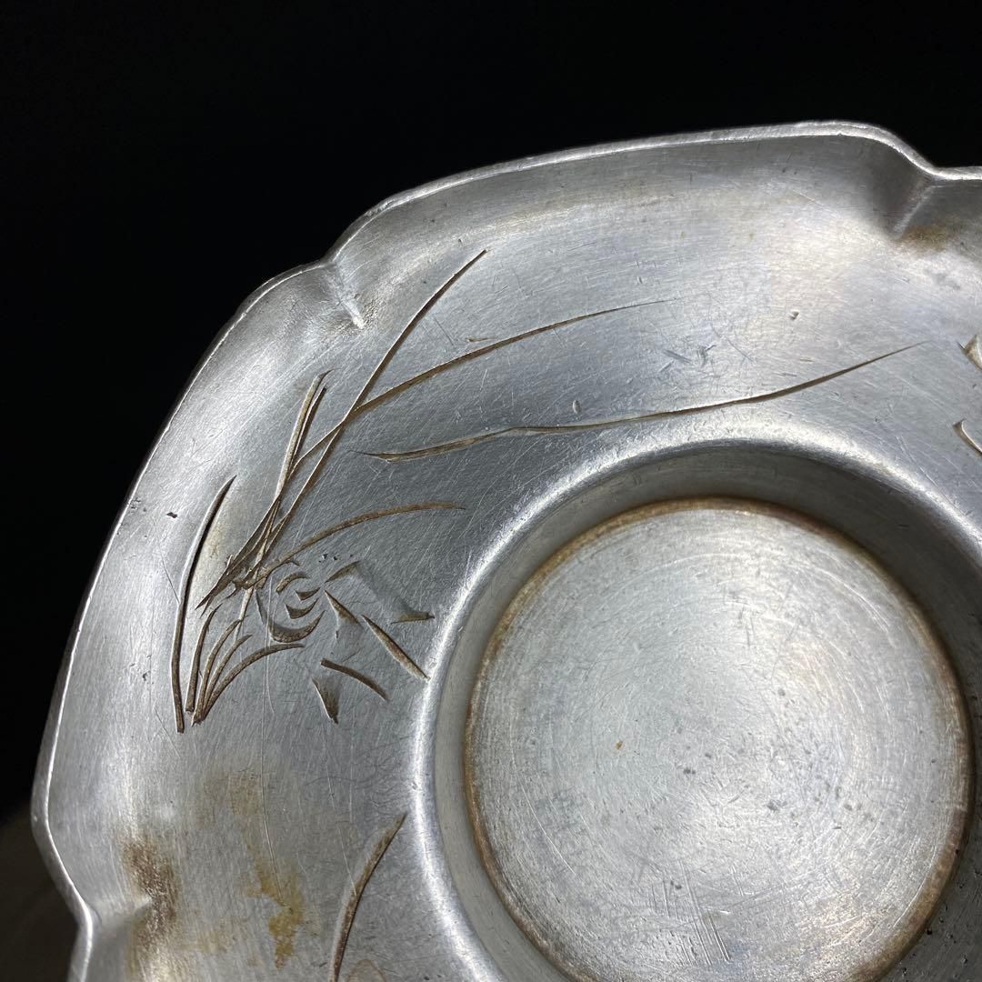 談湧昌造 唐物彫金輪花茶托 木 502g 本Y7-0210 1Fトコト USTAUSTRALIA_COM_AU