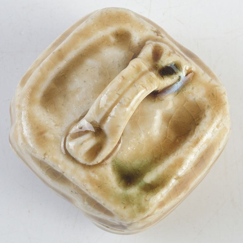 茶道具 黄瀬戸 野田東山作 ハジキ香合 共布共箱 N S78 - メルカリ