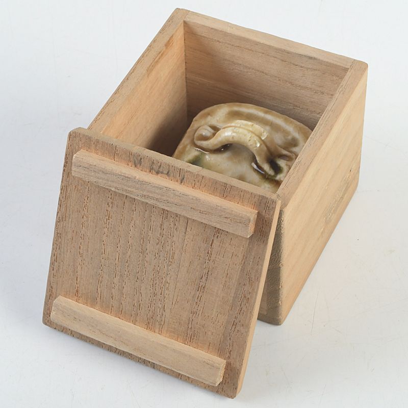 茶道具 絵瀬戸 志野 ハジキ香合 鐡山 共箱 未使用(K-LC667) 茶道具 絵瀬戸 志野 ハジキ香合 鐡山 共箱 未使用(K-LC667) 茶道具 絵