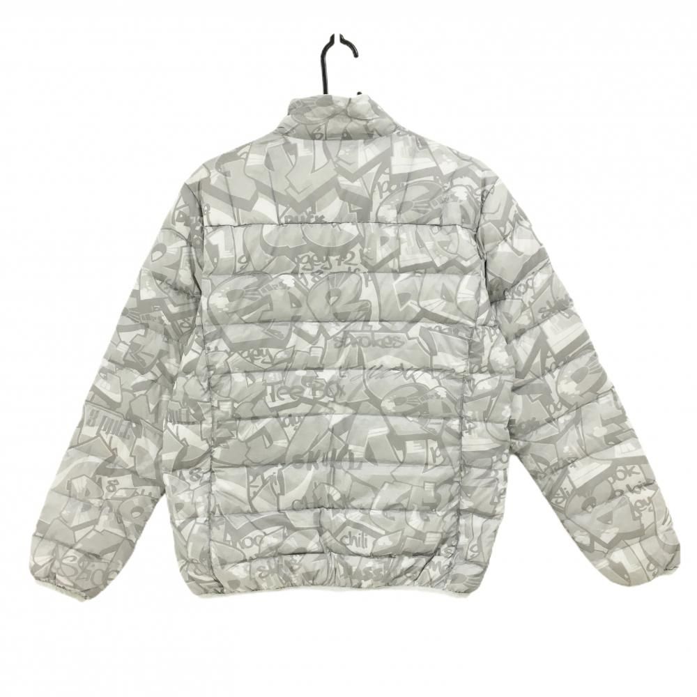 ラウドマウス ダウンジャケット グレー 総柄 メンズ L ゴルフウェア LOUDMOUTH