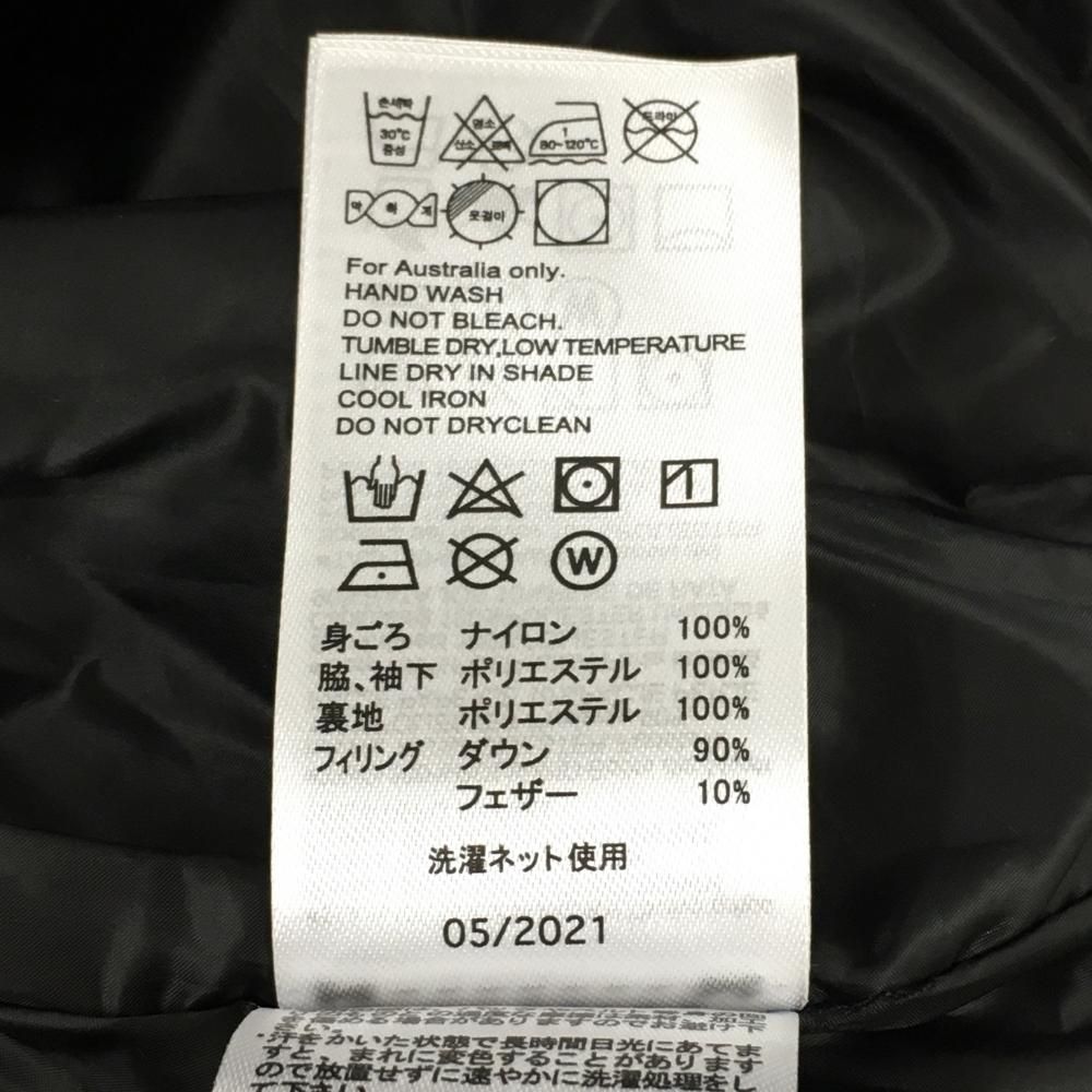 超 オークリー ダウンジャケット ベージュ×ネイビー×白 軽量 メンズ L ゴルフウェア Oakley LLC-HASEGAWATOSO_COM