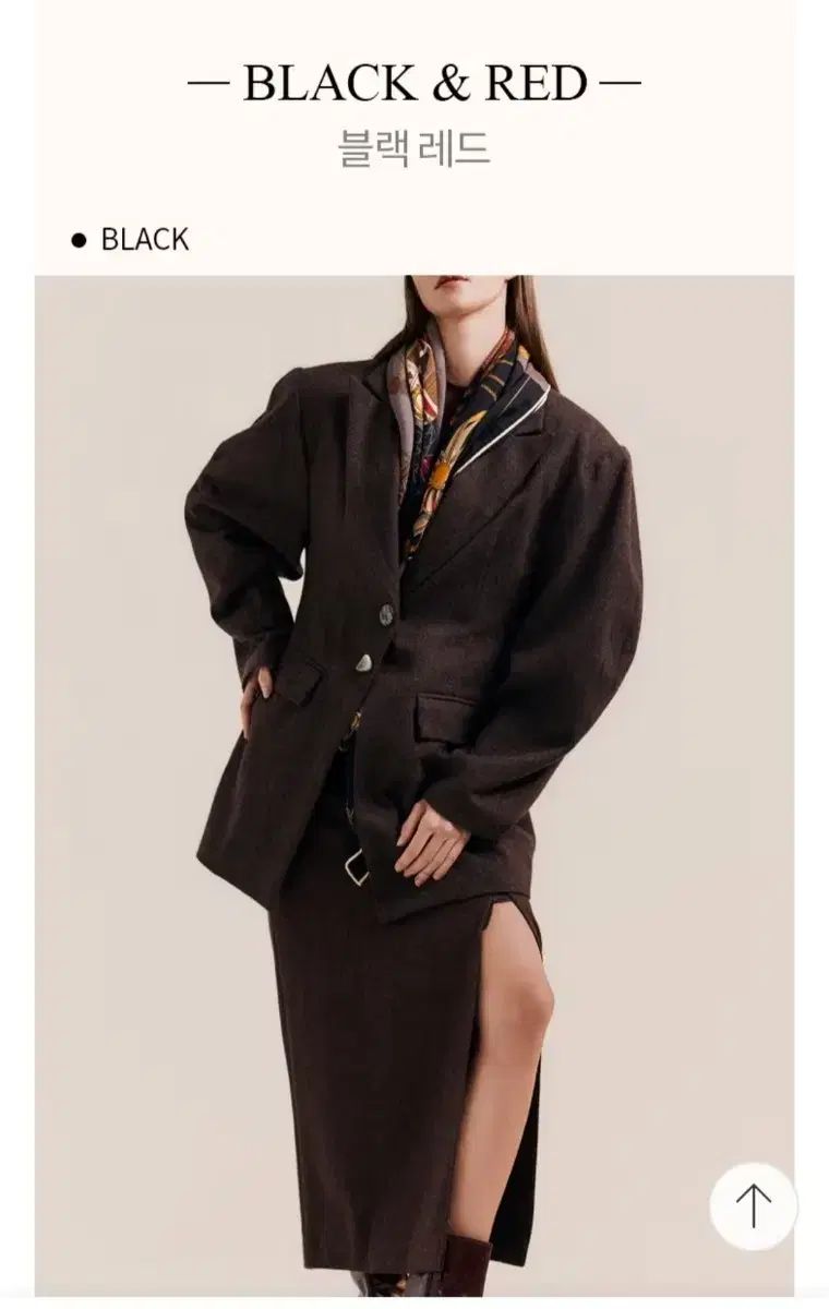 VERA WANG ヴェラウォン CLEA リバーシブル ウールシルク スカーフ ブラック-レッド