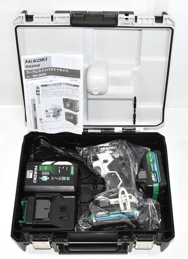 色 HiKOKI 日立工機 WH36DD 2XHSZ FW 36V マルチボルト フロスティホワイト コードレスインパクトドライバ