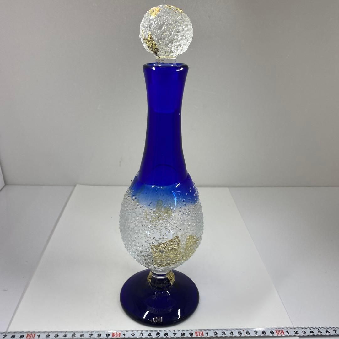 時代 ガラスアート 高さ37㎝ 東な7-0211