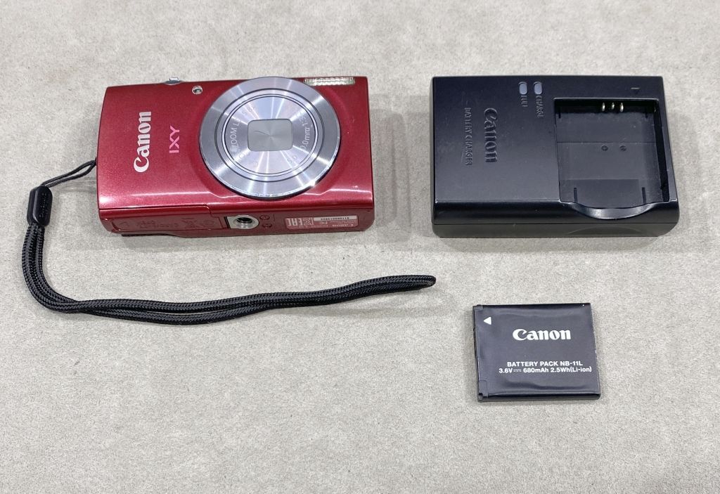 動作品 Canon デジカメ IXY 120 レッド PC2048