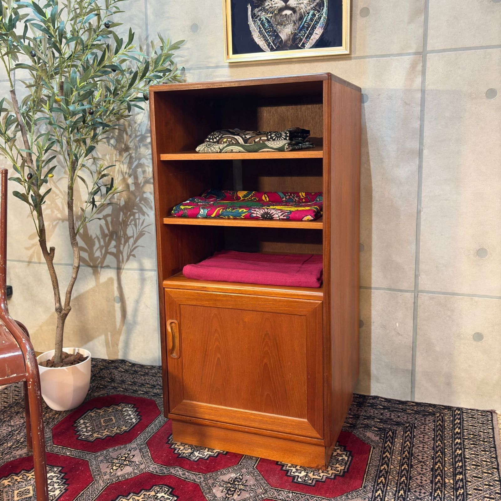 VINTAGE G-PLAN ジープラン レコードキャビネット Hi-Fiキャビネット ブックシェルフ チーク UKヴィンテージ ミッドセンチュリー