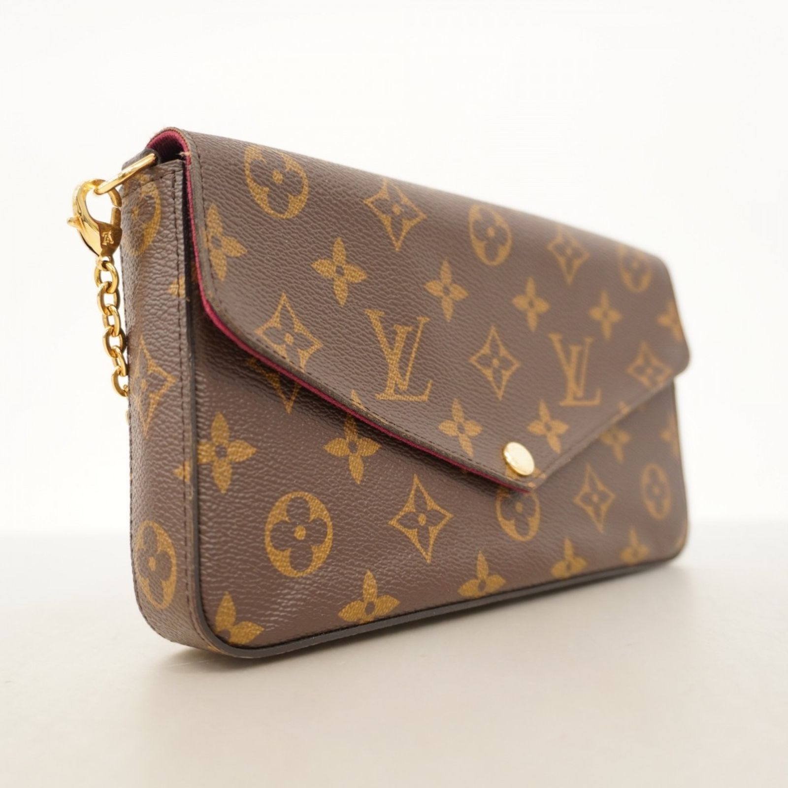 ルイ ヴィトン Louis Vuitton ルイ ヴィトン ショルダーウォレット モノグラム ポシェットフェリシー M61276 ブラウン フューシャレディース