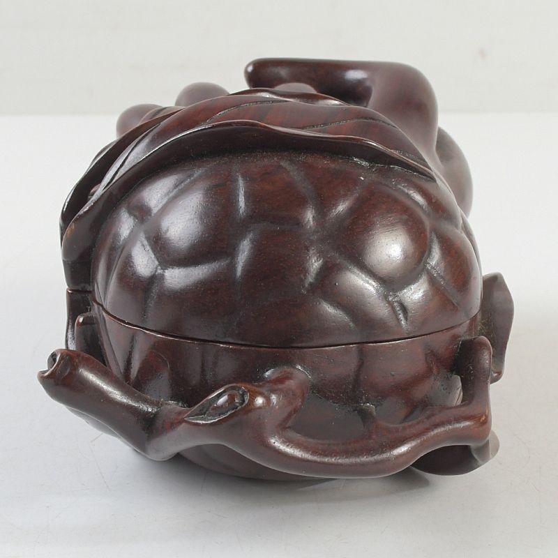 中国 唐木紫壇製 仏手柑 香合 蓋物 C S82 - メルカリ