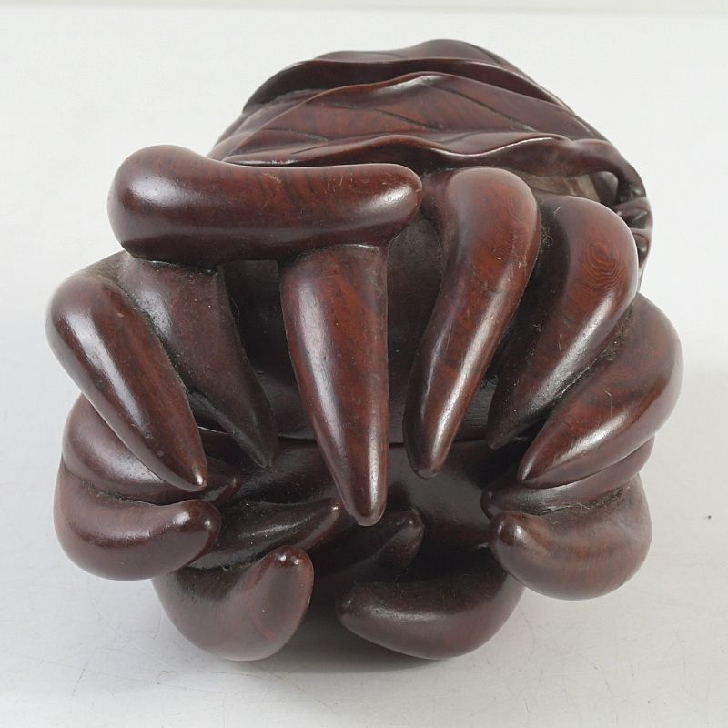 中国 唐木紫壇製 仏手柑 香合 蓋物 C S82 - メルカリ