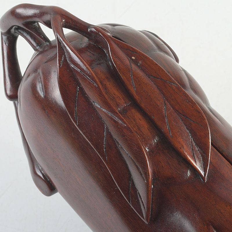 中国 唐木紫壇製 仏手柑 香合 蓋物 C S82 - メルカリ