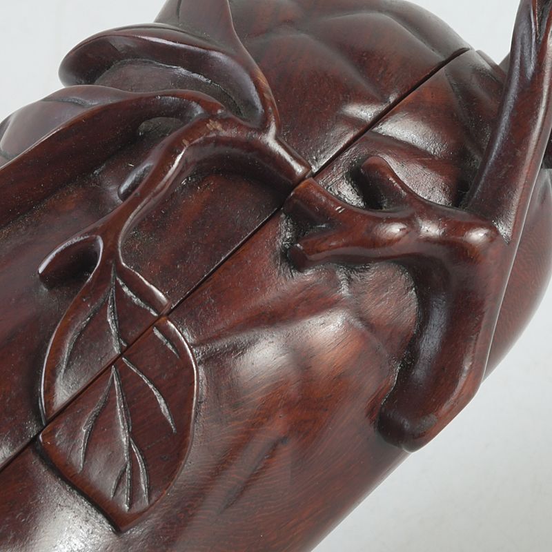 中国 唐木紫壇製 仏手柑 香合 蓋物 C S82 - メルカリ