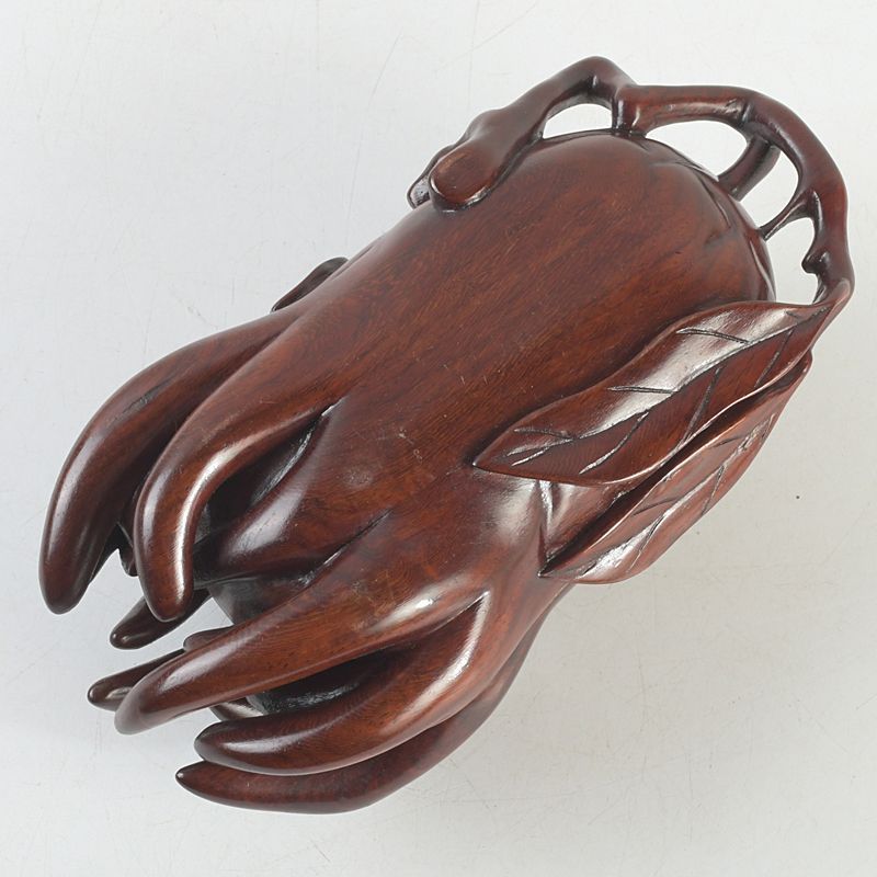 中国 唐木紫壇製 仏手柑 香合 蓋物 C S82 - メルカリ