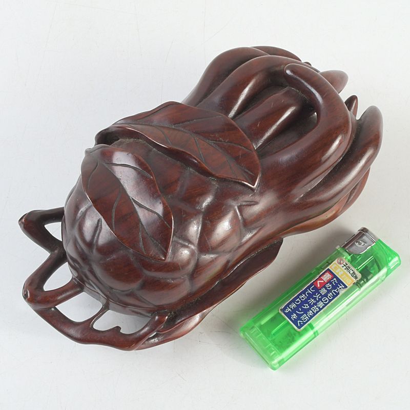 中国 唐木紫壇製 仏手柑 香合 蓋物 C S82 - メルカリ