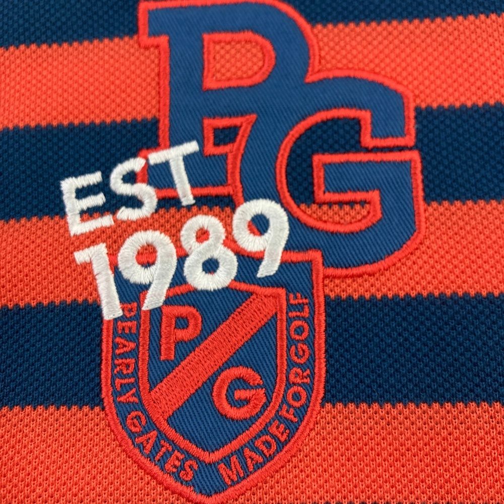 サイズ 2 PEARLY GATES パーリーゲイツ 055-2260706 半袖ポロシャツ ワッペン ボーダー柄 オレンジ系 240101475317 ゴルフウェア レディース ストスト LLC-HASEGAWATOSO_COM