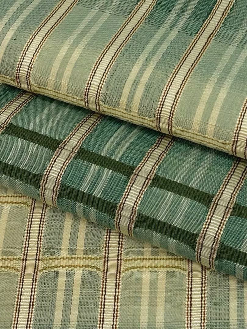 藤山千春 吉野間道 全通 九寸名古屋帯 草木染 平織 浮織 正絹