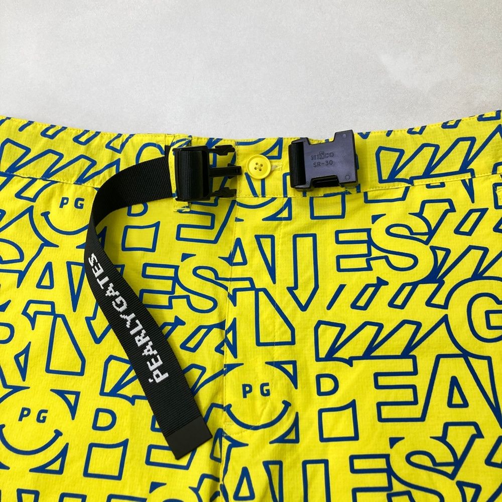 サイズ 6 PEARLY GATES パーリーゲイツ ハーフパンツ ロゴ ニコちゃん 総柄 イエロー系 240101543901 ゴルフウェア メンズ ストスト LLC-HASEGAWATOSO_COM