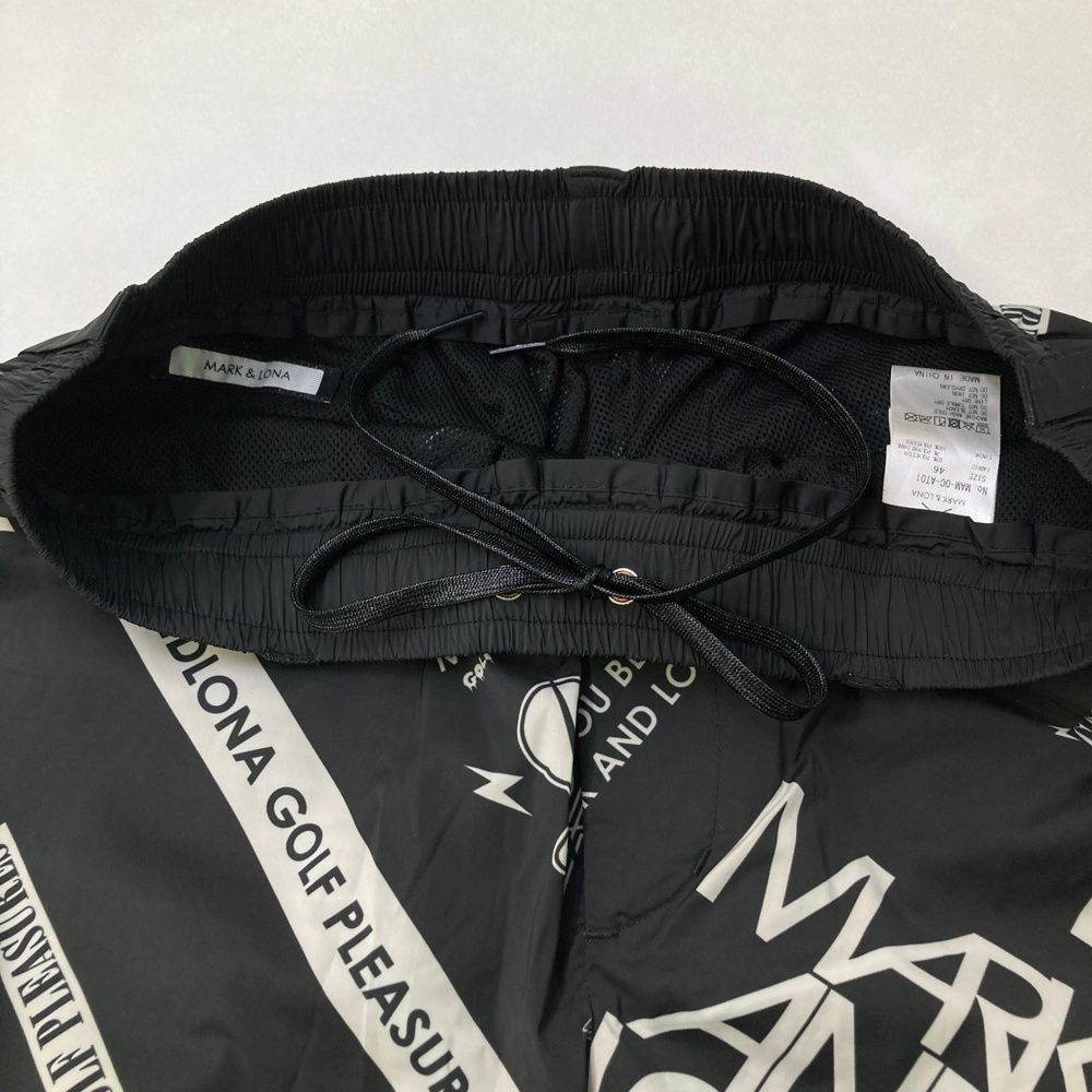 サイズ 46 MARK-LONA マークアンドロナ ハーフパンツ 総柄 ブラック系 240101544360 ゴルフウェア メンズ ストスト LLC-HASEGAWATOSO_COM