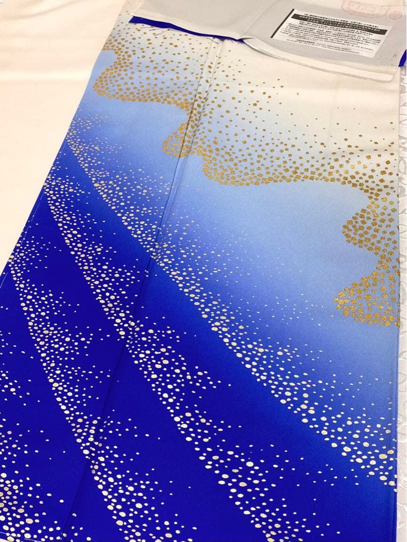 現代の名工 和田光正 落款入 金彩友禅 訪問着 箔散らし文様 正絹 躾糸