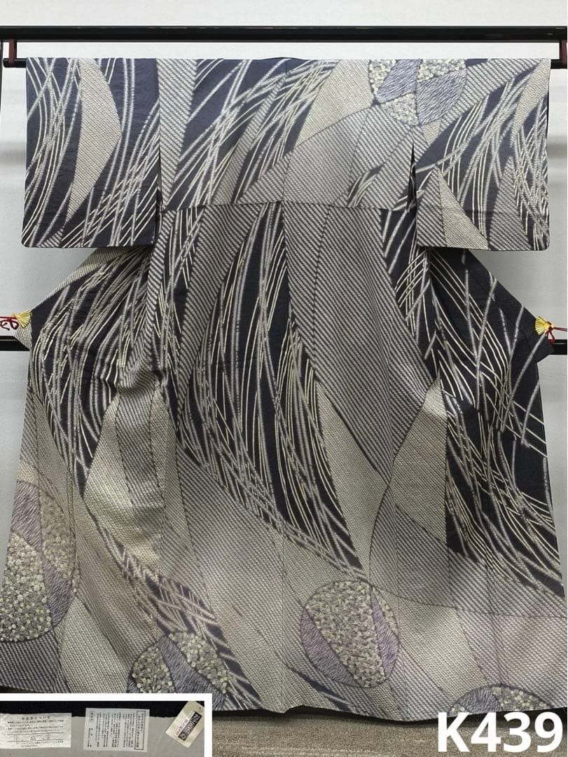 滝泰謹製 おぼろ染 襲ね絞り 訪問着 銀通し 手刺繍 総柄 正絹 躾糸付き