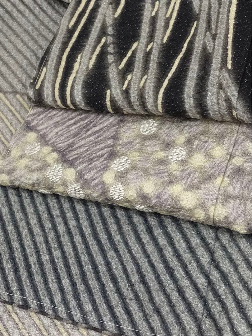 滝泰謹製 おぼろ染 襲ね絞り 訪問着 銀通し 手刺繍 総柄 正絹 躾糸付き