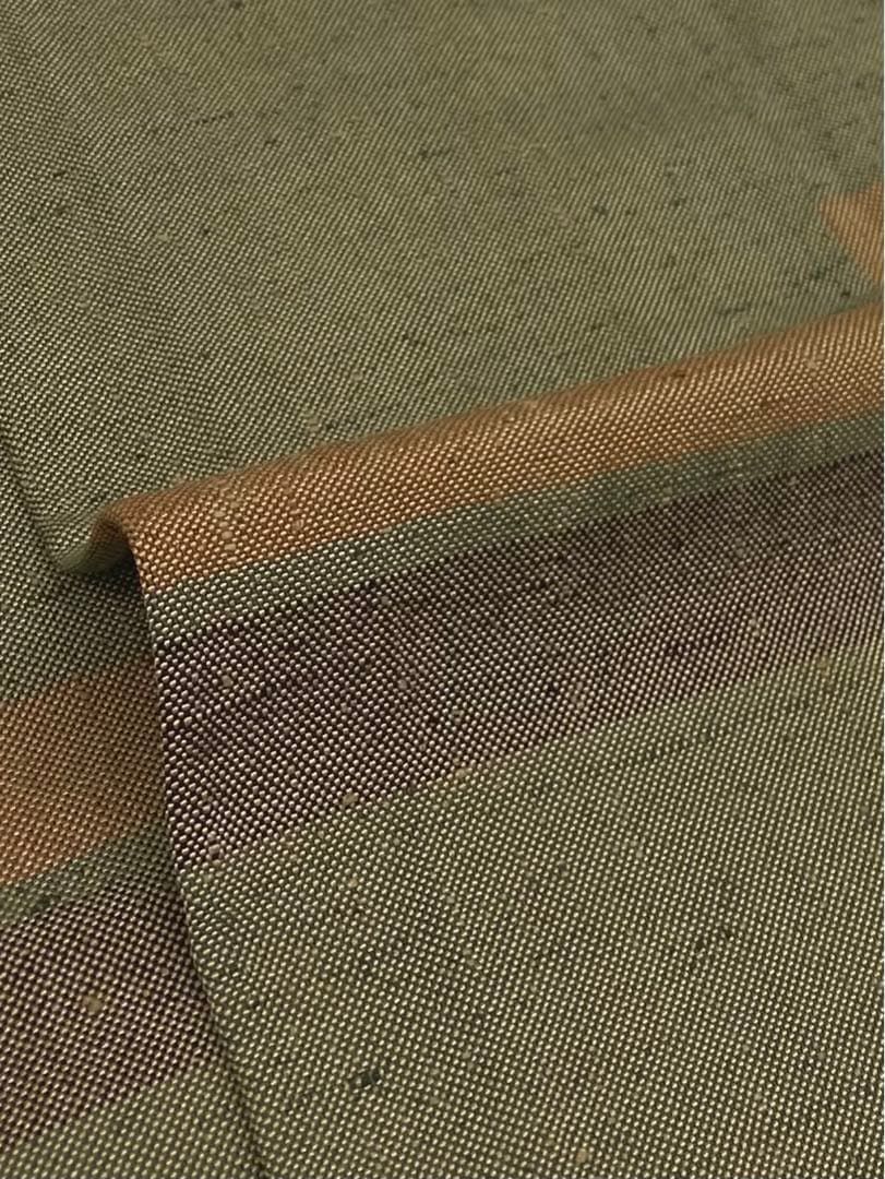 ざざんざ織 あかね屋 静岡県伝統工芸品 単衣 玉糸 玉繭 横段 躾糸付き