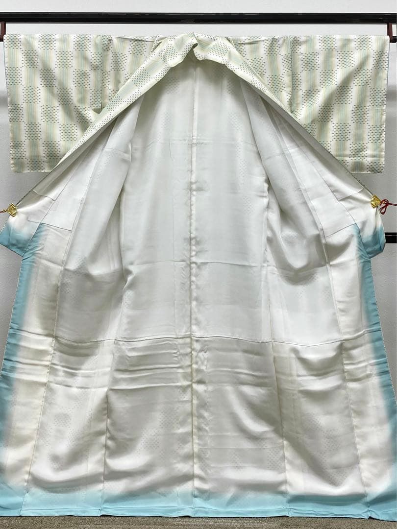 別誂 屋久杉染 本場大島紬 窪田織物 植物染 正絹 旗印 躾糸付き K428