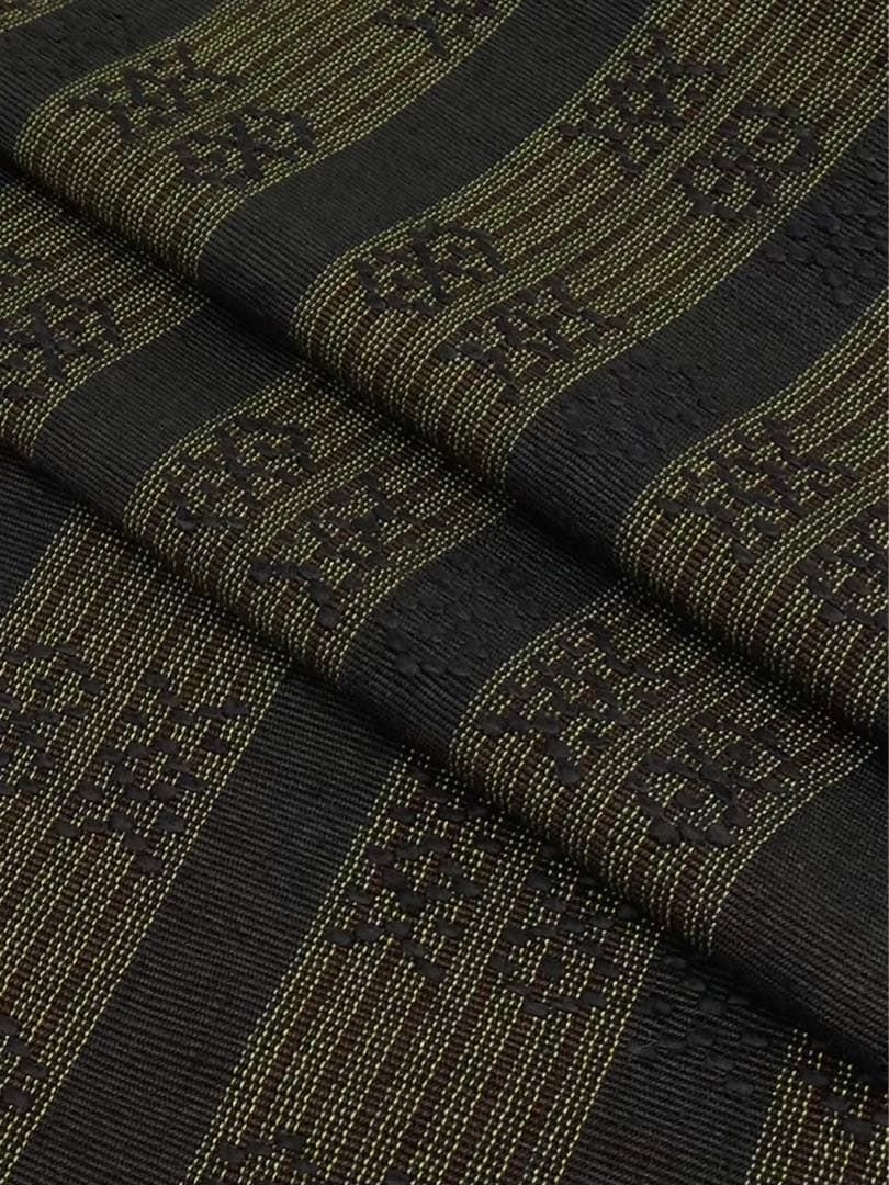 経済産業大臣指定 首里花織 手織 八寸名古屋帯 松葉仕立て 正絹