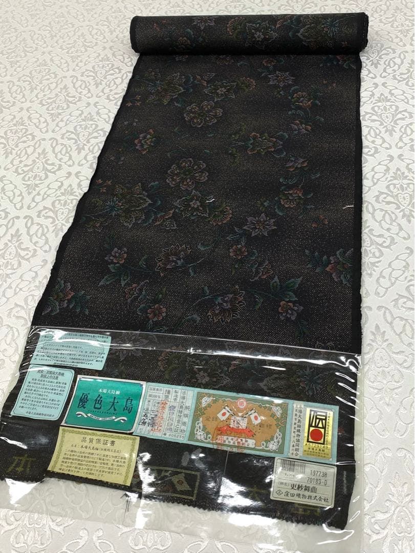 本場大島紬 優色大島 純泥染 反物 更紗舞曲 窪田織物 正絹 C198 本場大島紬 優色大島 純泥染 反物 更紗舞曲 窪田織物 正絹 C198 - メルカリ