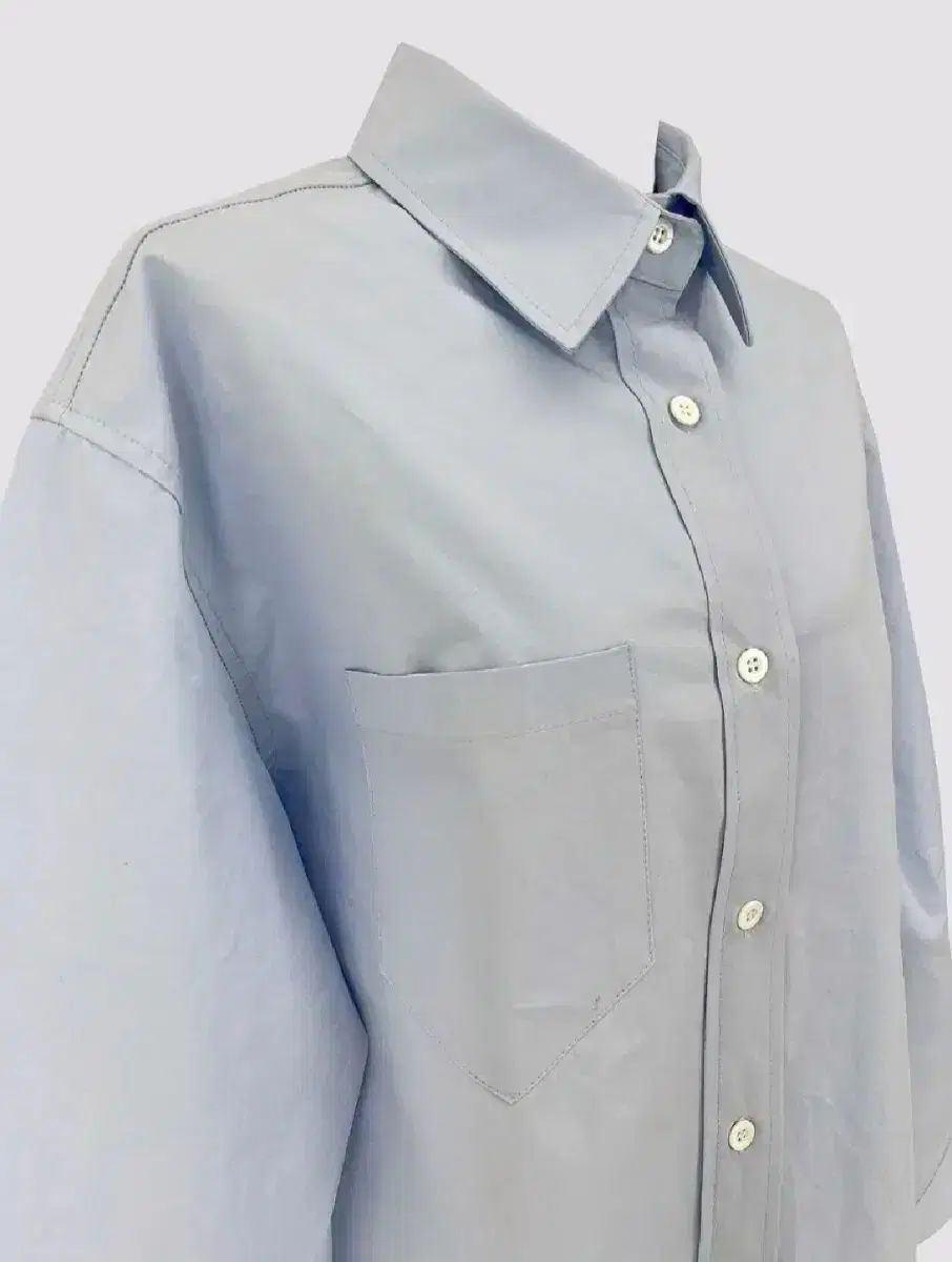  デノリタ ラブクロージャー オックスフォード シャツ - ブルー Free! 長袖 シャツ ブラウス