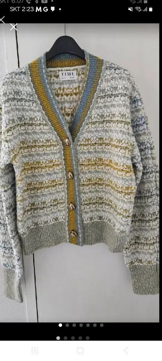 TIME タイム マルチ ニット カーディガン