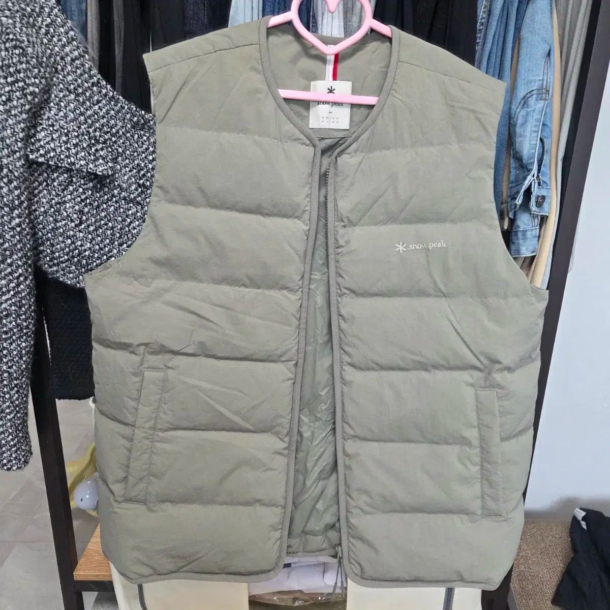 スノーピーク 軽量 ダウン ベスト カーキ 105 xl
