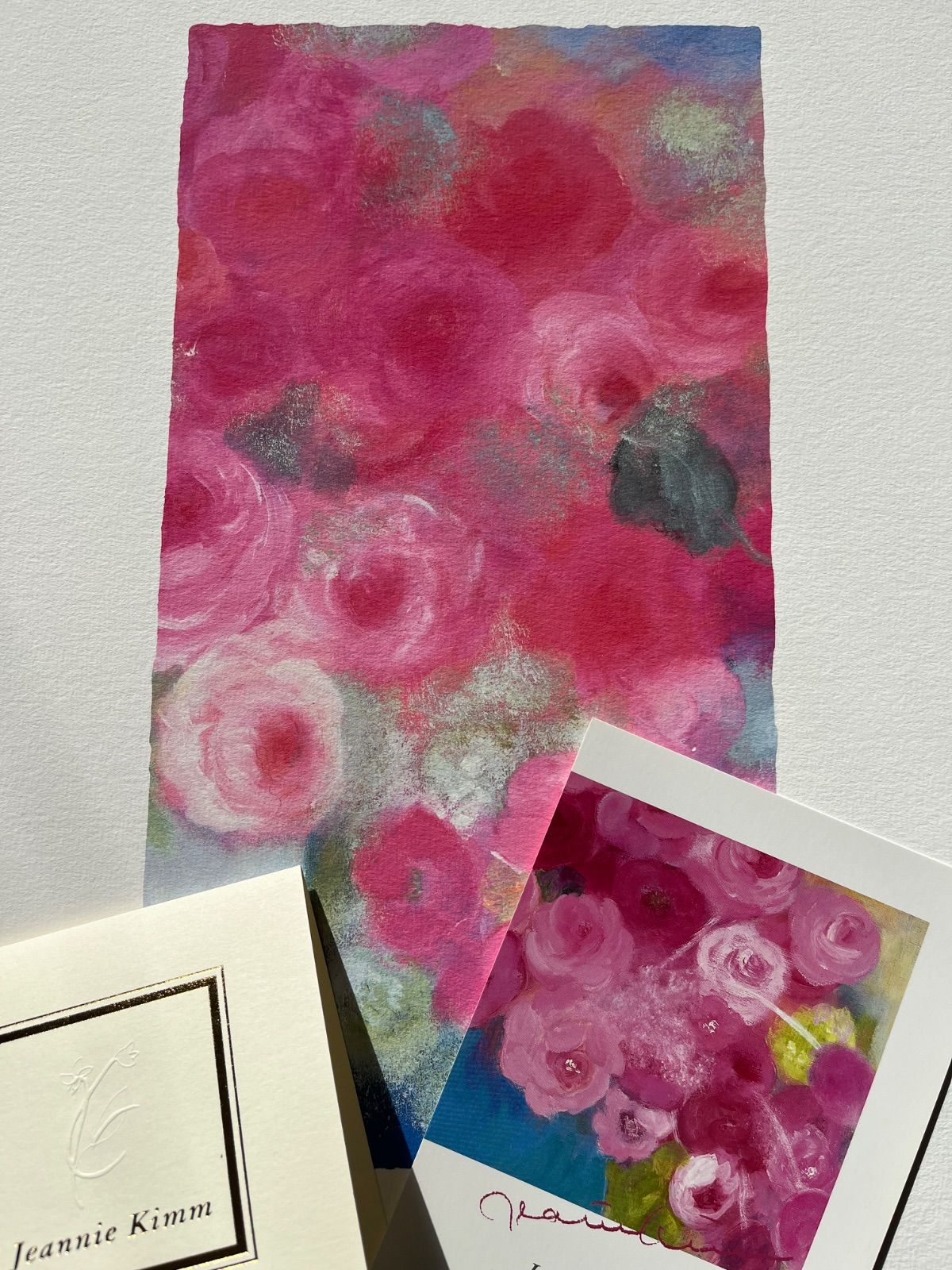 版画 ローズとロサ 直筆サイン エディション番号 証明書付き ジクレー ジニー キム シート差し替え