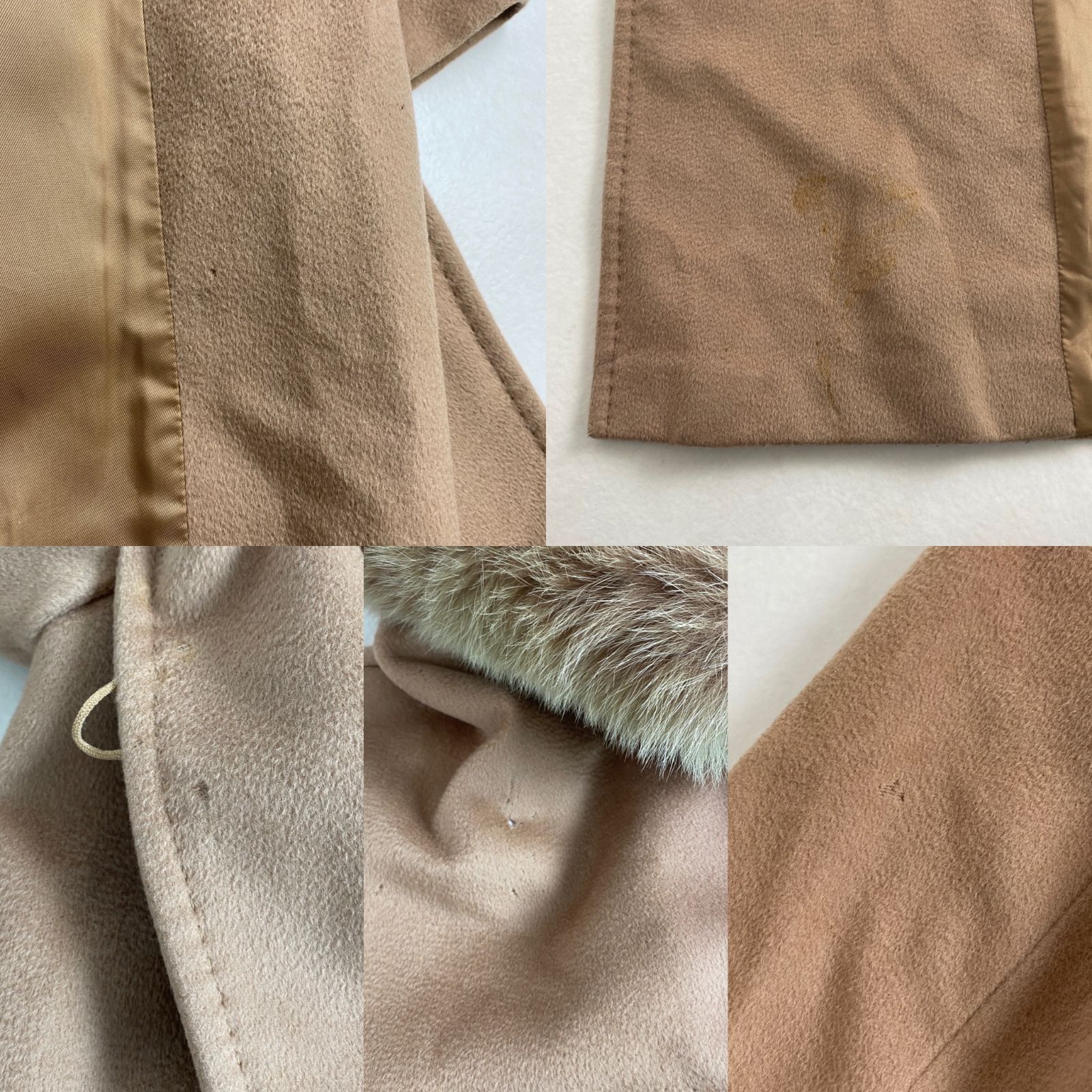 Max Mara Studio ファーコート MANGO フードファー ウールコート 