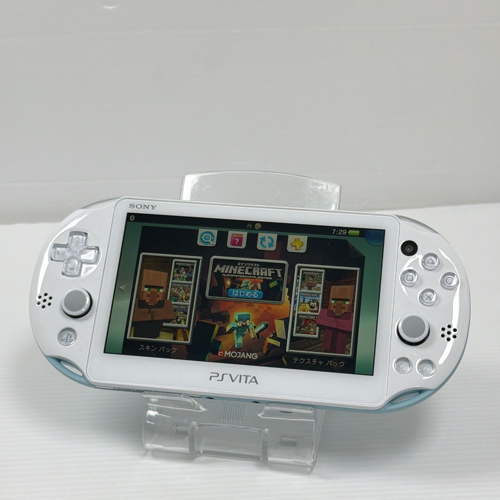 PSVITA PCH 2000 ライトブルー ホワイト PlayStation Vita FW3.55 遊べるセット 動作 済み ソニー プレイステーション psvita