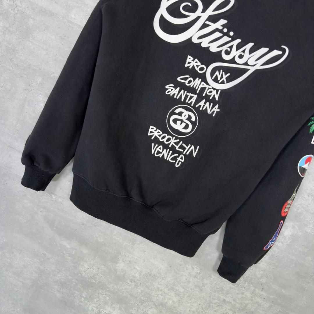 STUSSY』ステューシー (M) ワールドツアー プリントパーカー - メルカリ