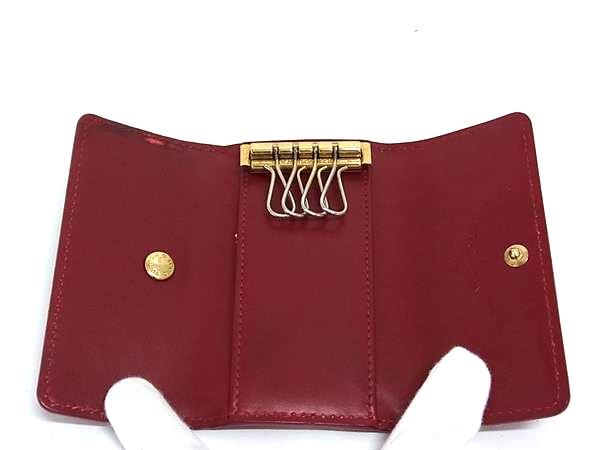 きゅうり　LOUIS VUITTON ヴェルニ　4連キーケース　レッド 早い者勝ち❣️ルイヴィトン ヴェルニ キーケース 4連 赤 レッド