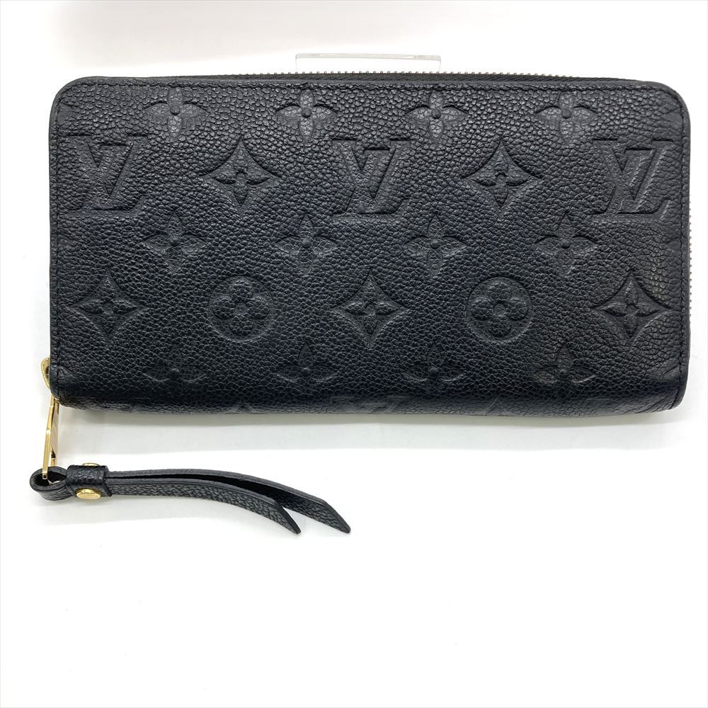 ルイヴィトン LOUIS VUITTON ジッピーウォレット 長財布 モノグラム アンプラント M61864 ブラック ゴールド金具 SP4189 ユニセックス