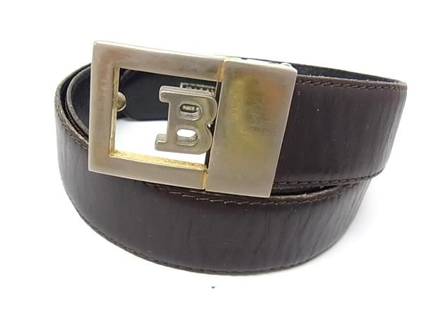 BALLY バリー レザー リバーシブル ゴールド金具 ベルト 表記サイズ 90