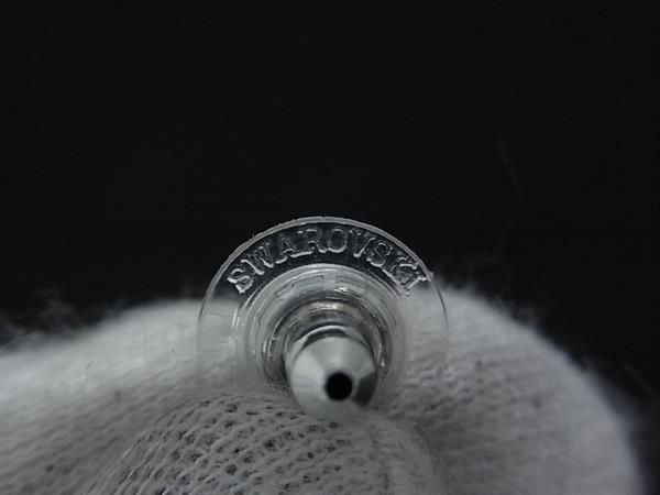 ■美品■ SWAROVSKI スワロフスキー スター 星 ラインストーン ピアス アクセサリー レディース アイボリー系&times;ゴールド系 DK7279