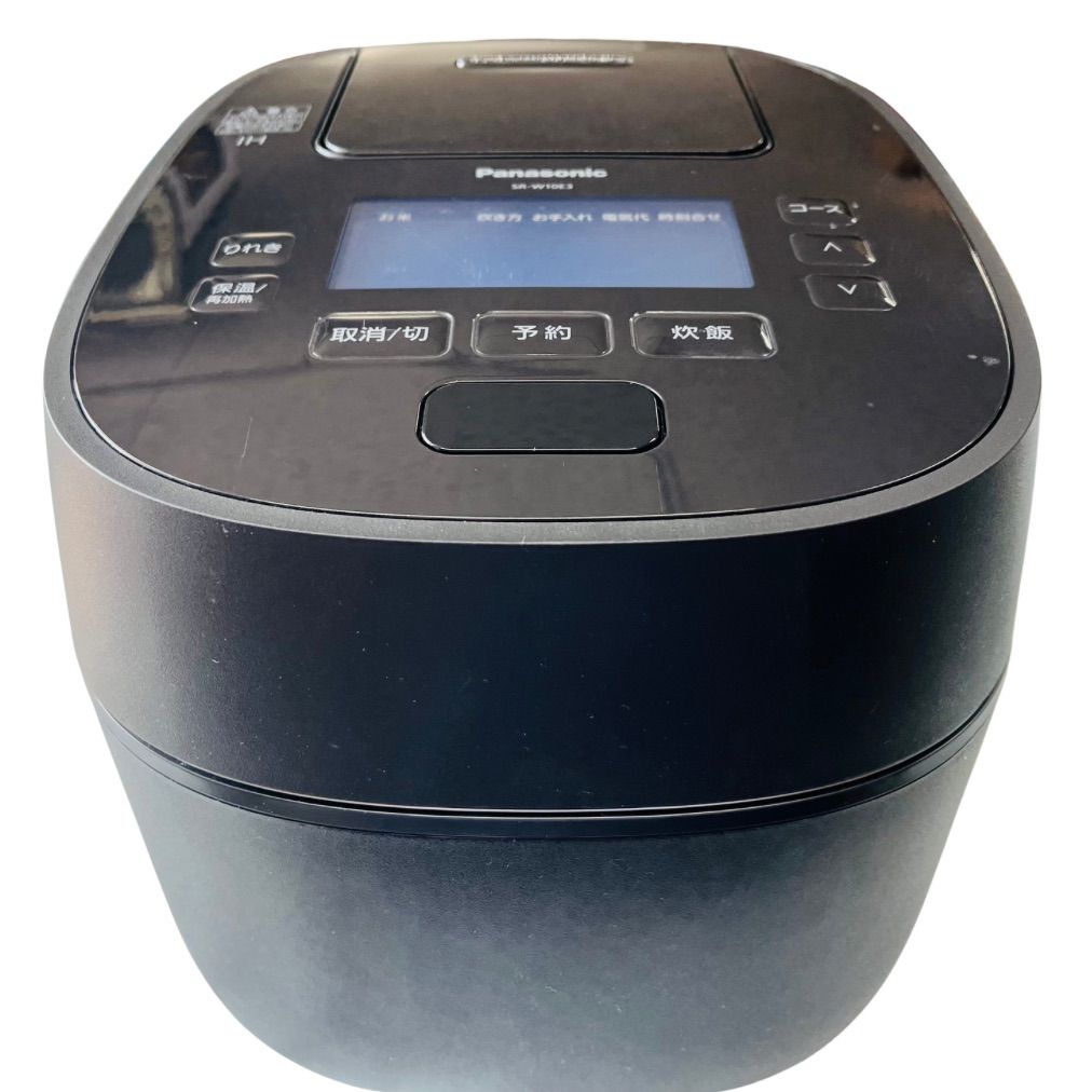本体のみ パナソニック 5.5合炊き 圧力IH式 炊飯器 エディオンオリジナルモデル SR-W 10 E 3-K ブラック系 製
